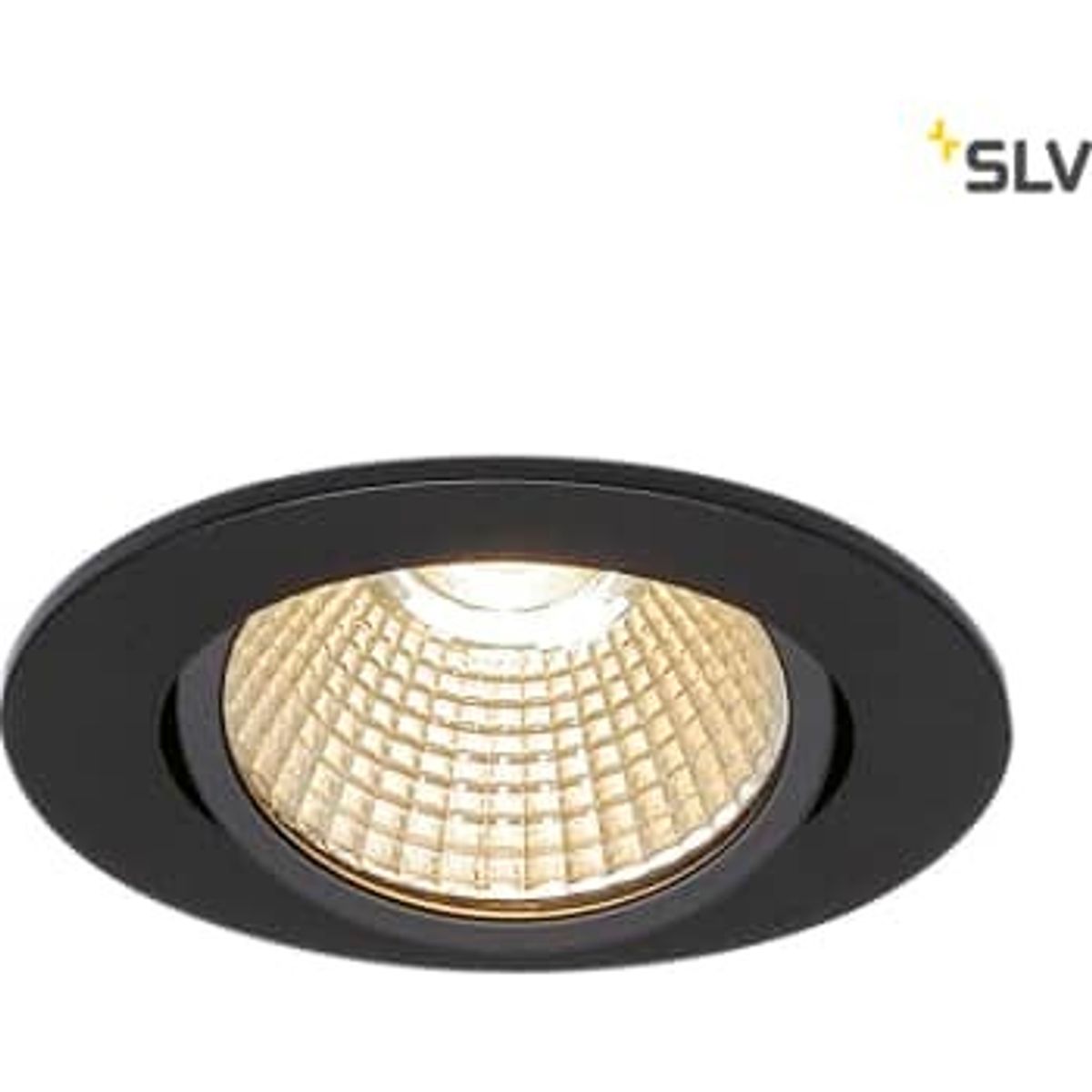 SLV NEW TRIA rund, LED, sort, 1800-3000K, 7,2W