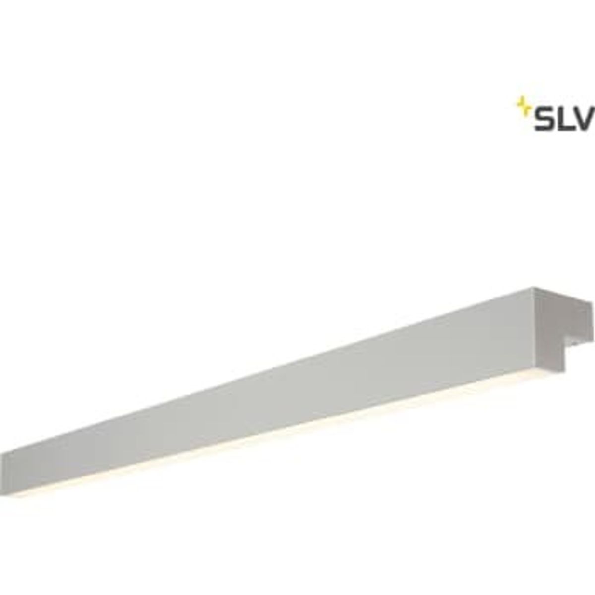 SLV Væg-/loftlampe L-Line 120, LED 3000K, 1650 lm, eloks.sølv, IP44