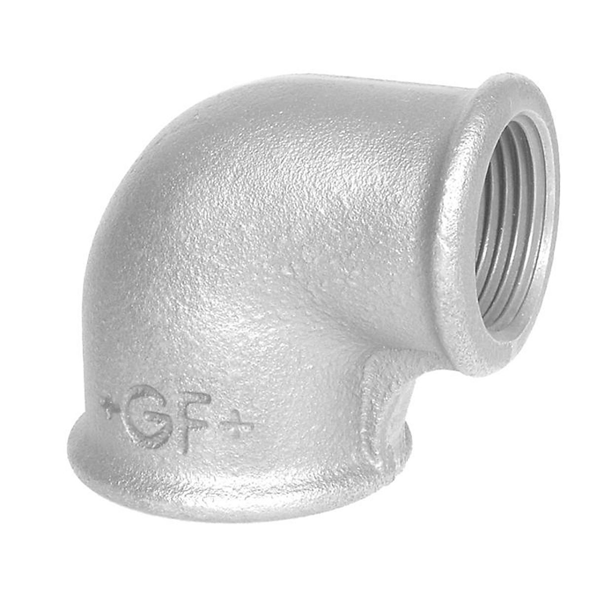 Georg Fischer vinkel 90° galvaniseret reduceret 1.1/2-3/4'' muffe-muffe