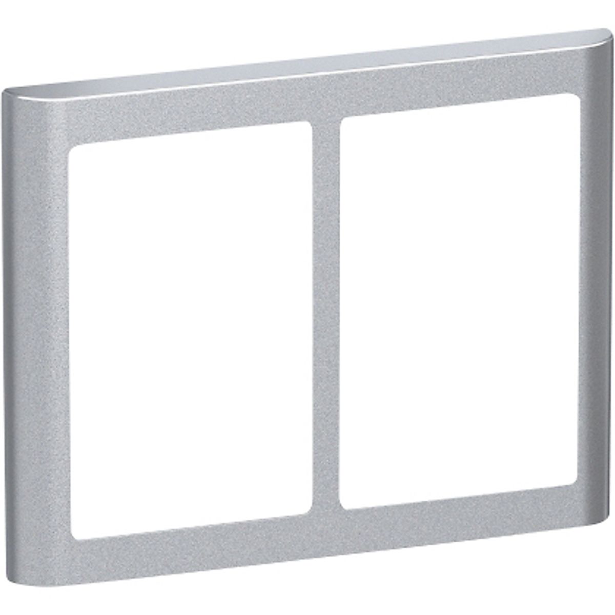 LK FUGA SOFT designramme 2x1,5 modul, Stålmetallic, AAK560D7215