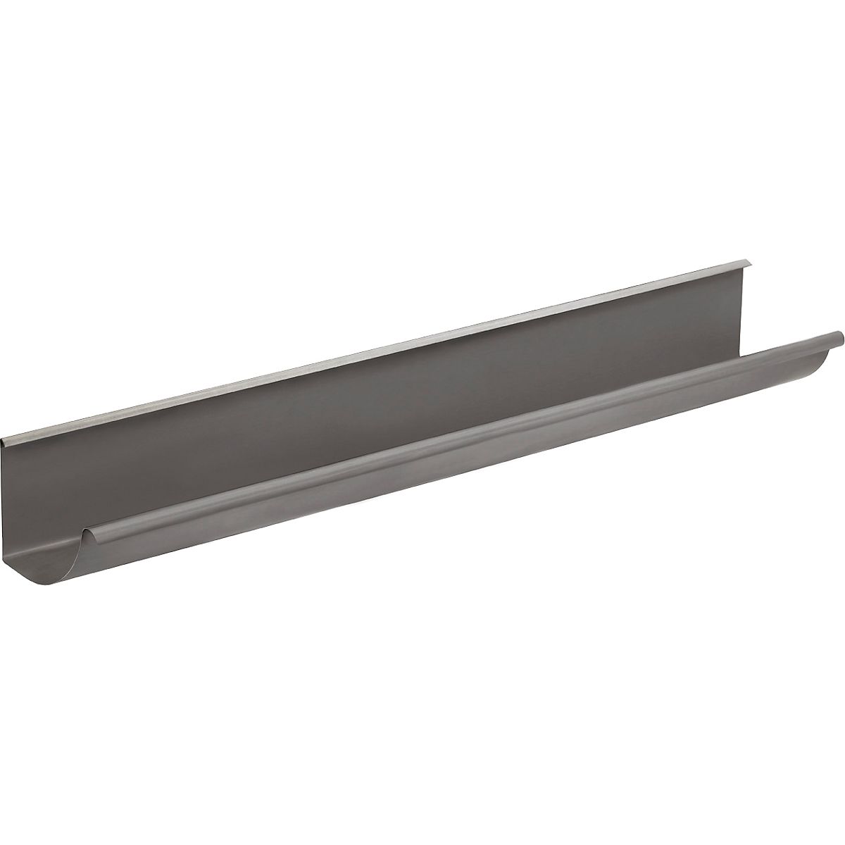 VM Zinc tagrende 0,80x333 mm 1/4-rund. Med folie. Lgd. a 3 mtr. Quartz. -Tages ikke retur-