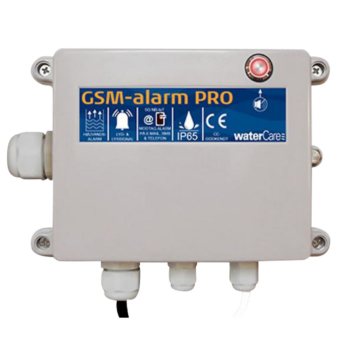 Watercare GSM VA-alarm PRO 5G. alarmvippe med 5m kabel.