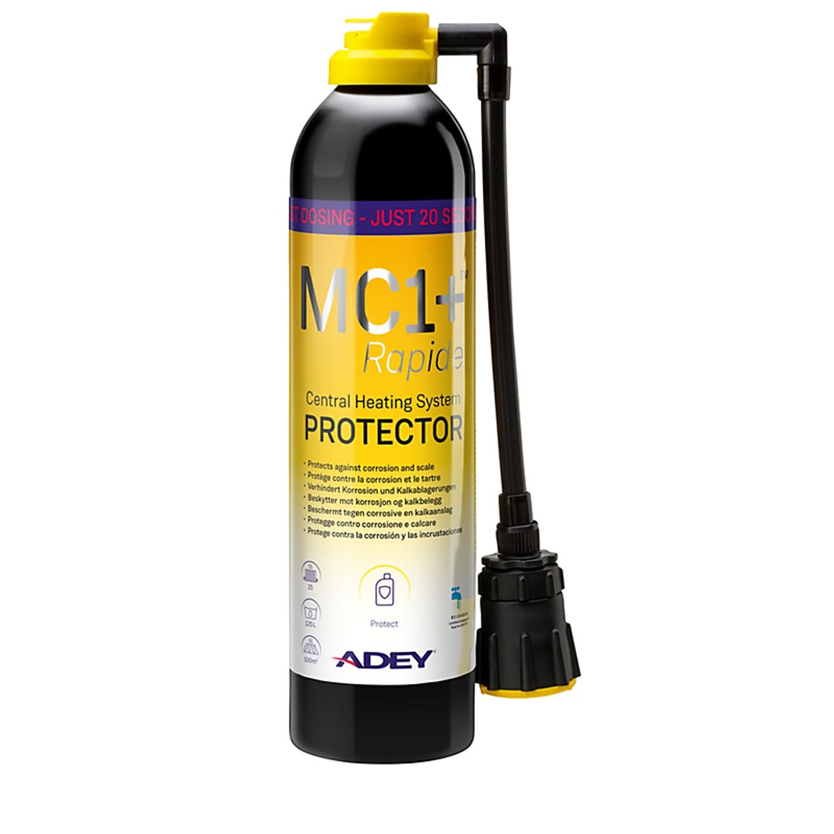 ADEY MC1+ Beskytter 300ml. Rapide på spray dækker 125 liter. Mod systemkorrosion og kalkaflejring