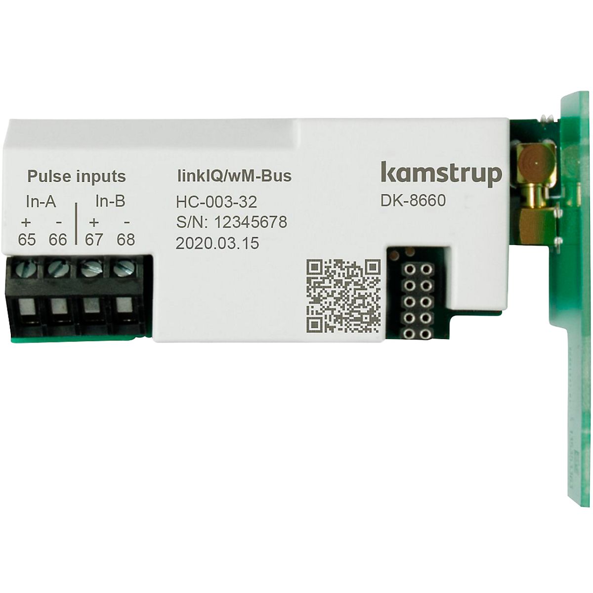 Kamstrup Kommunikationsmodul input A input B linkIQ / wM-BUS, EU xx3