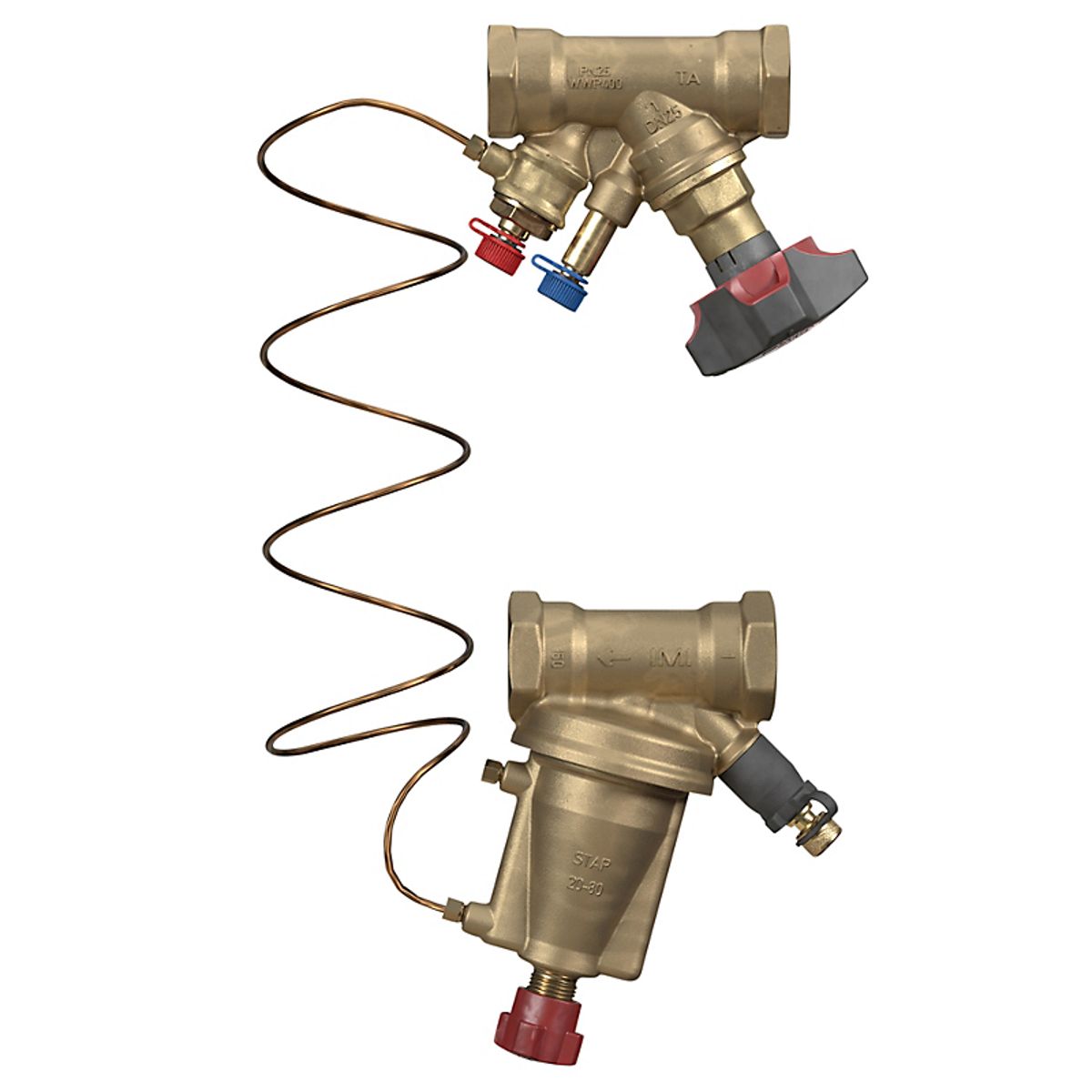 TA STAP/STAD differenstrykregulator DN25 10-60 kPa. Pakket sammen i et sæt