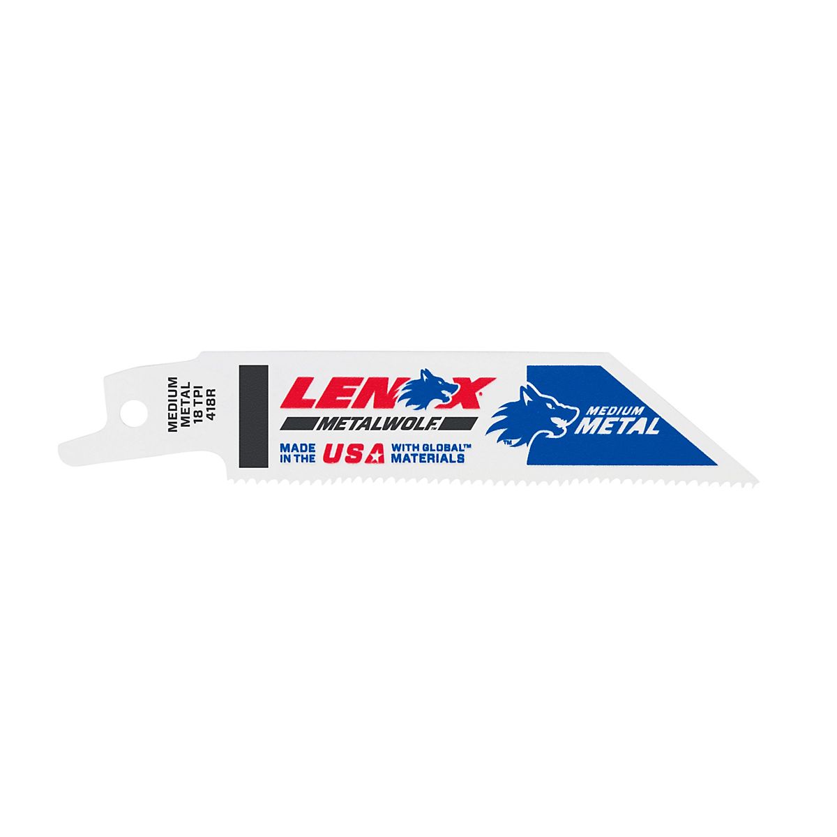 Lenox METALWOLFT bajonetsavklinge 418R 102x19x0.9 mm til medium metal 18TPI - pakke a 5 stk.