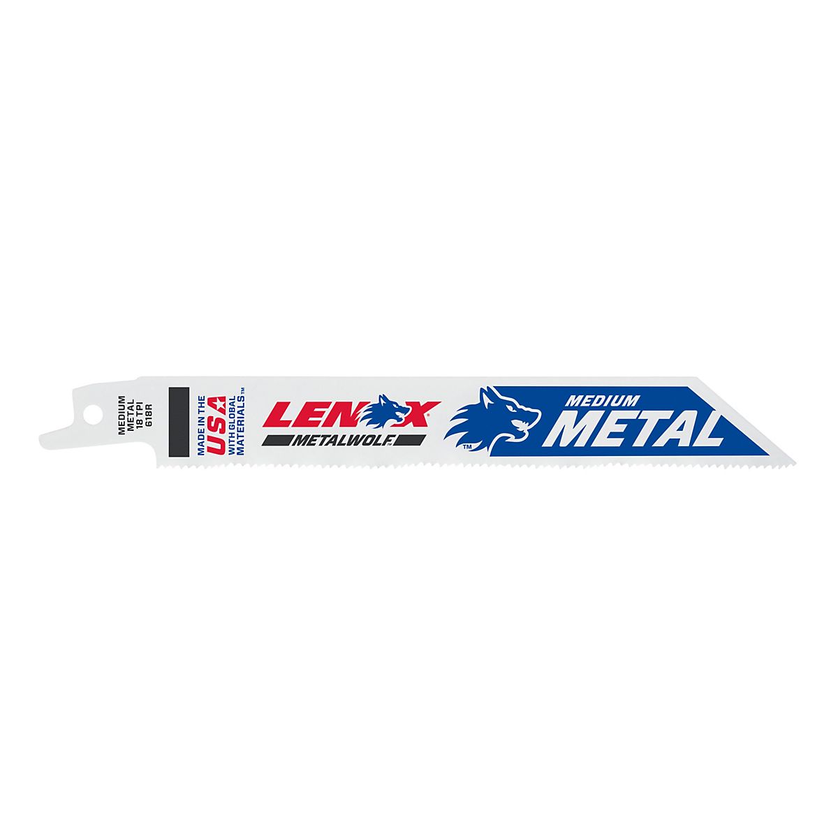 Lenox METALWOLFT bajonetsavklinge 618R 152x19x0.9mm til medium metal 18TPI - pakke a 5 stk.