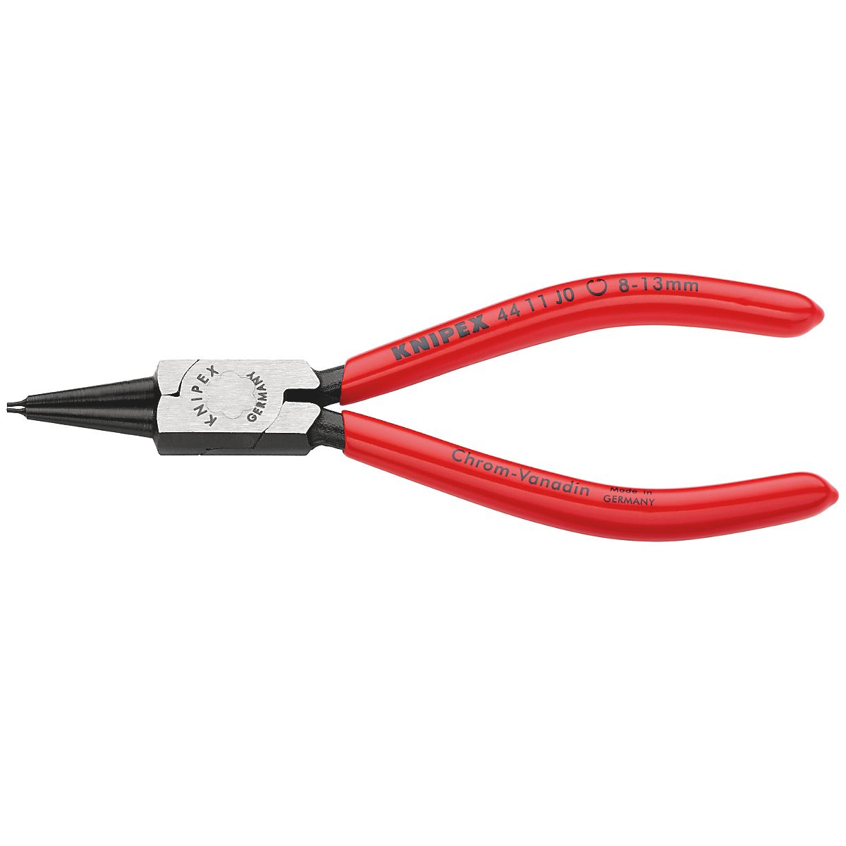 Knipex Låseringtang 225mm indv. lige Til låseringe 40-100mm, dyppet greb