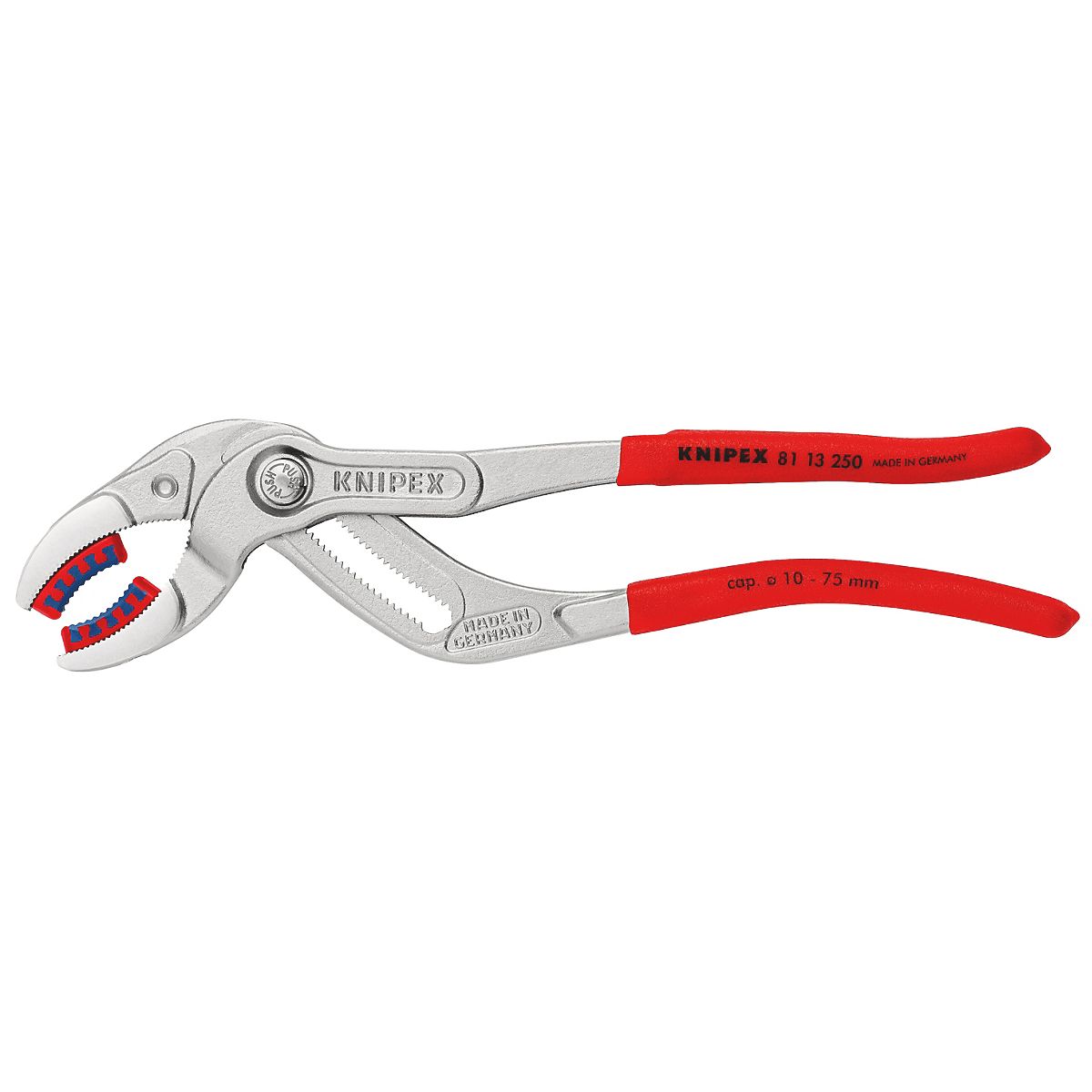 Knipex rørtang 250 mm 81 13 250 forkromet med bløde kæber