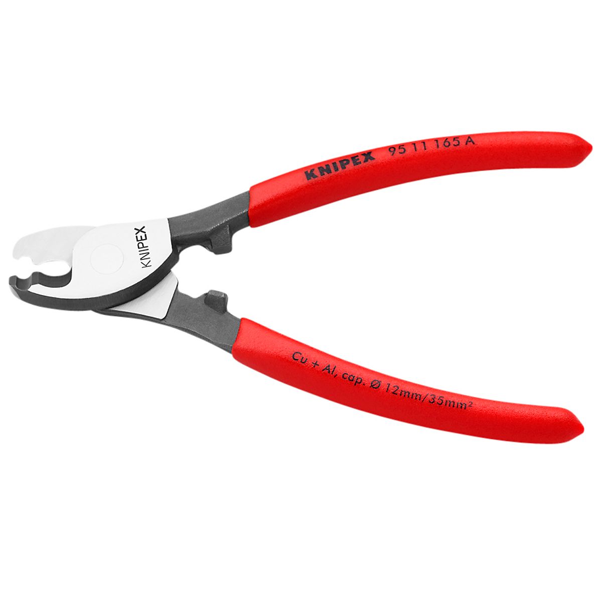 Knipex kabelsaks til Cu- og al-kabler, en- og flertrådede - 95 11 165 A