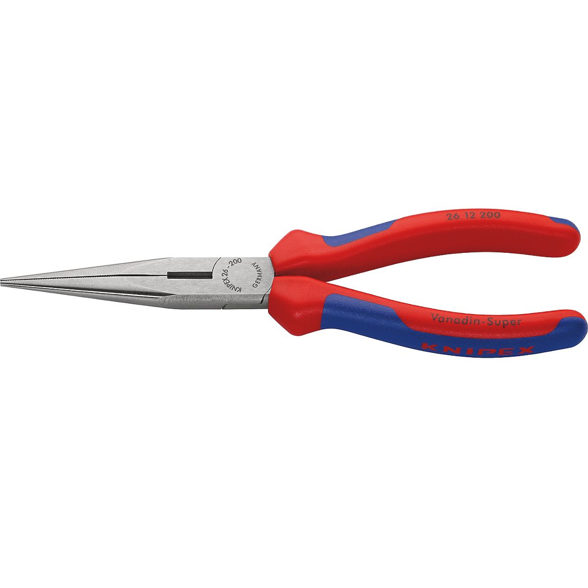 Knipex fladrundtang 200mm Med skær, to-komponent greb