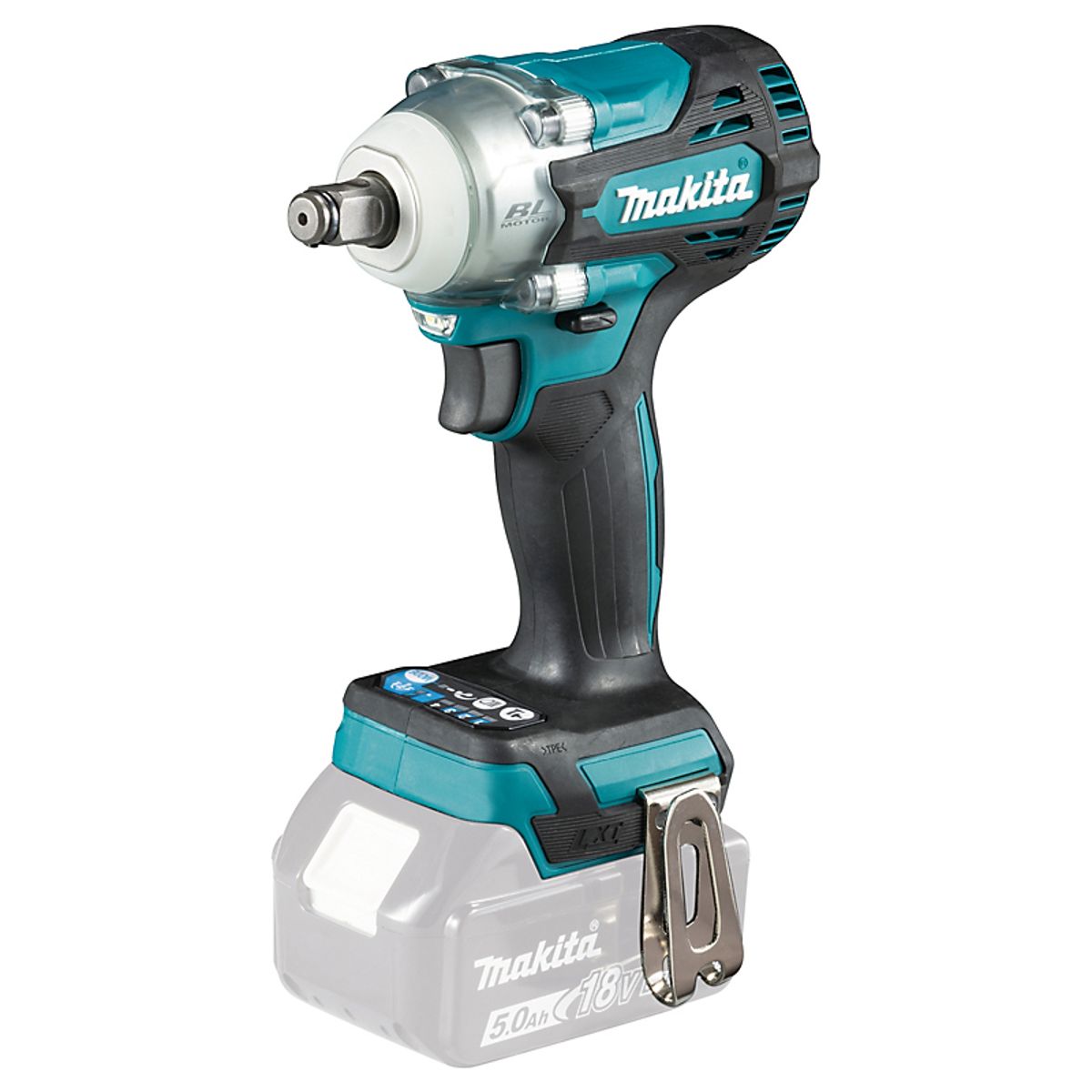 Makita slagnøgle 18V, 330Nm, kompakt 144mm, LED lys, uden batteri & lader, DTW300Z