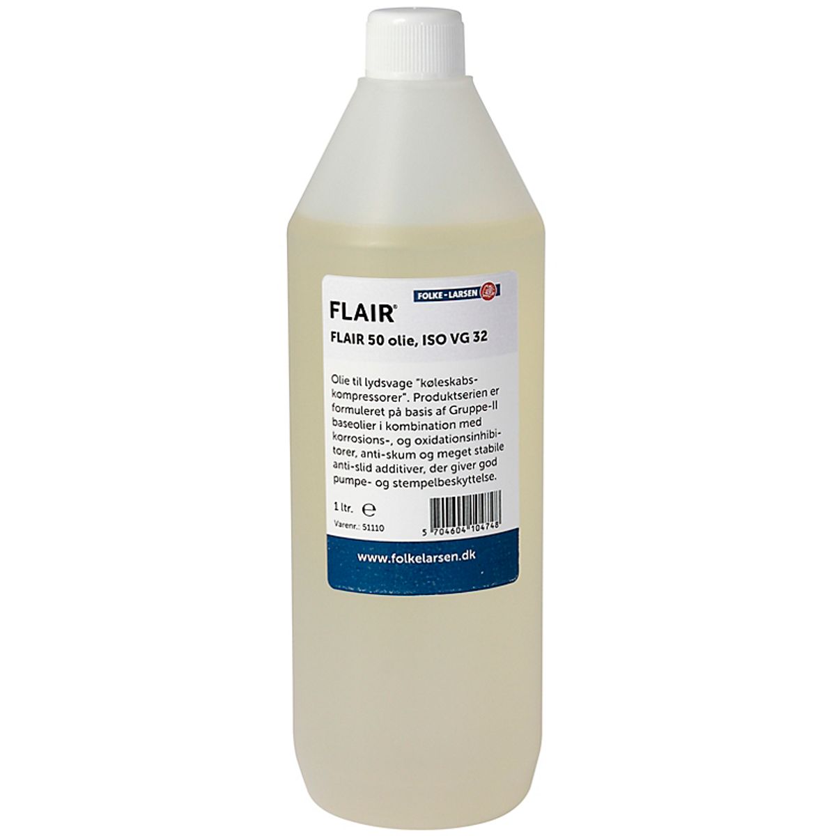 Flair kompressorolie 1,0L Rando HD 32, til fx Flair 50 kompressor, inkl. olieafgift