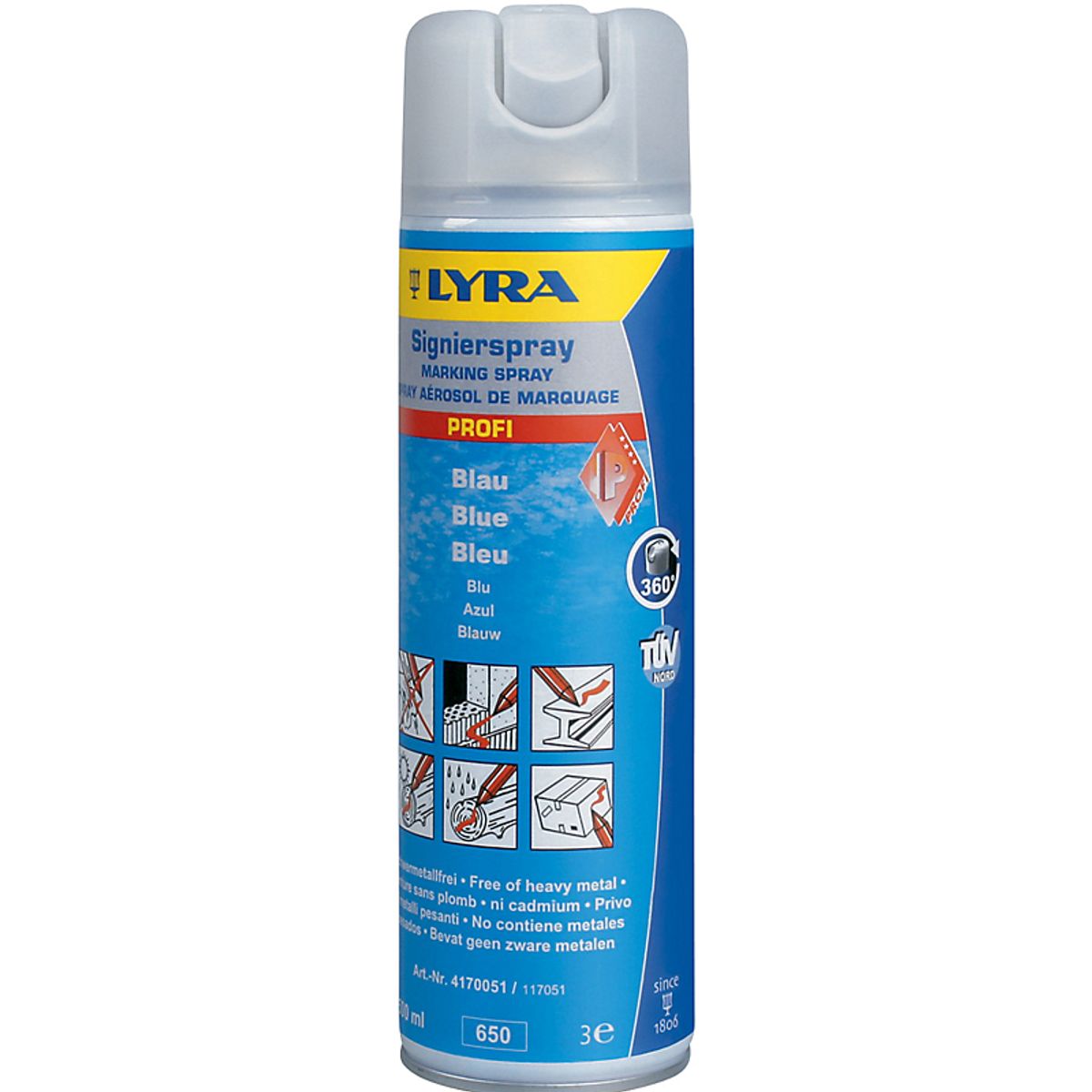 Lyra Markeringsspray Blå - 500 ml