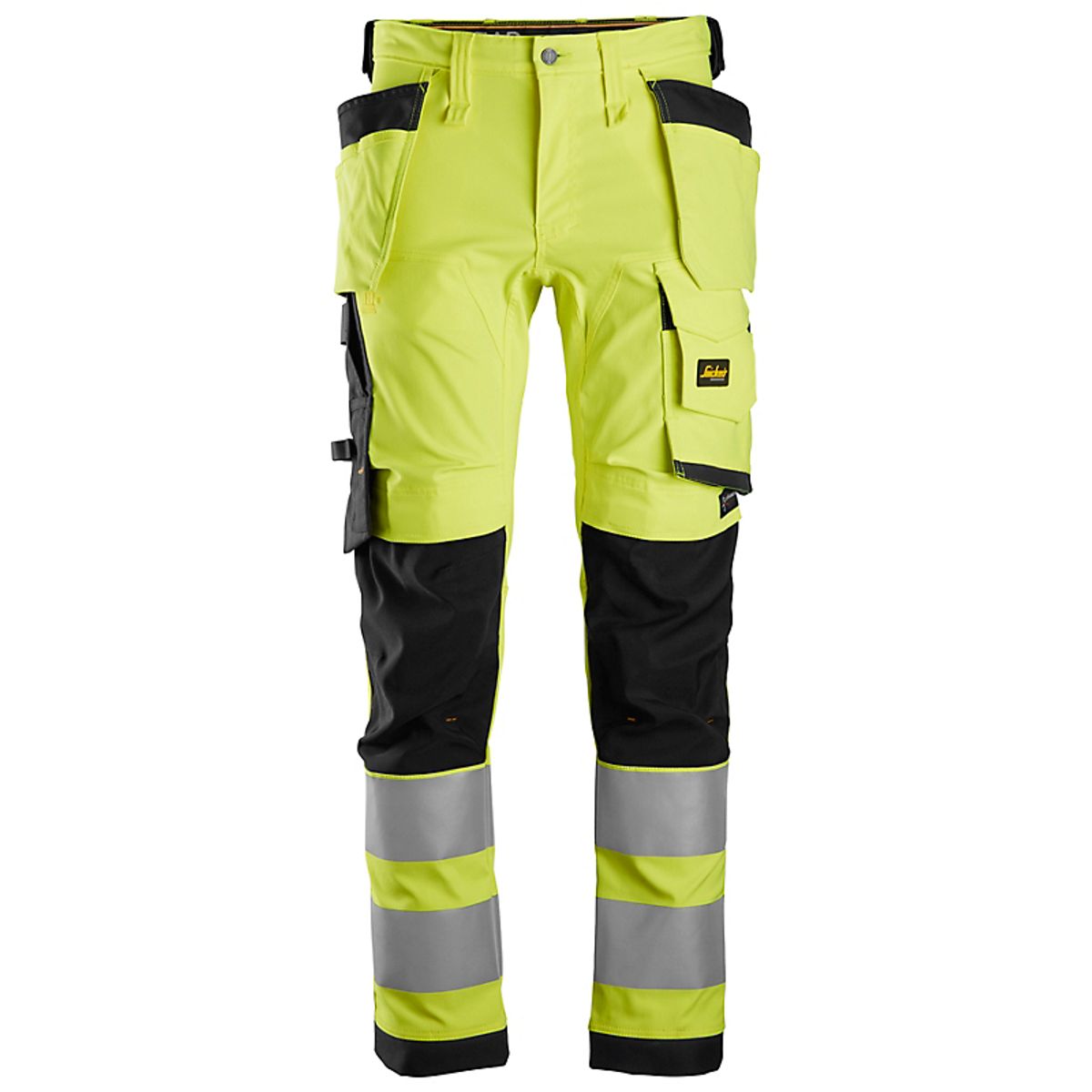 Snickers arbejdsbuks str. 48 Hi-vis gul/sort kl. 2 - normal lgd. med stretch - 6243