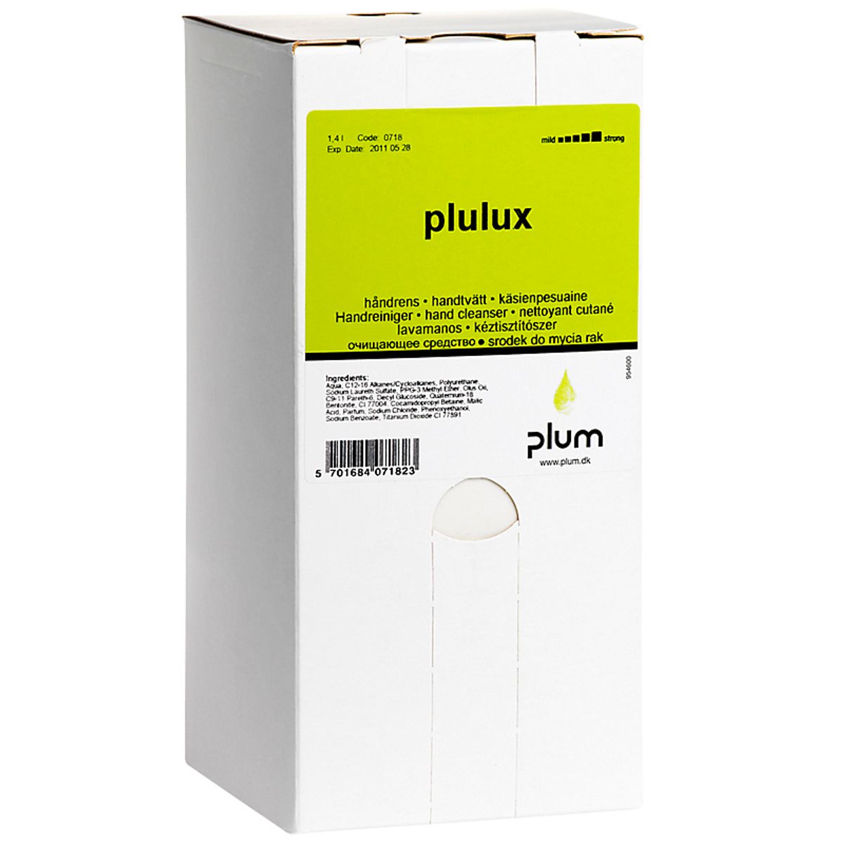 Plum Plulux håndrens 1,4 liter, til multiplum system