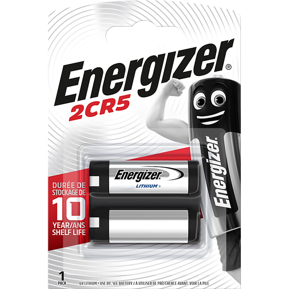 Energizer batteri 6V 2CR5 lithium, til armaturer/foto/alarm