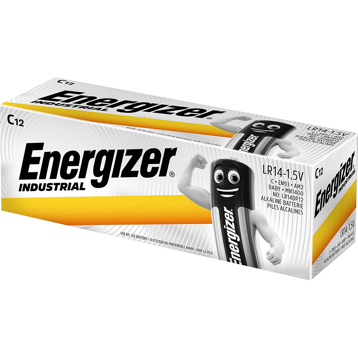 Energizer batteri 1,5V C/LR14 industrial - pakke a 12stk