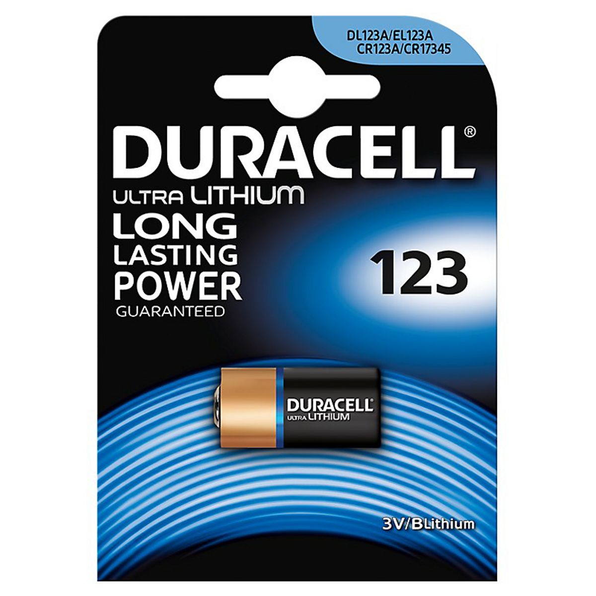 Duracell Ultra Lithium 123 batteri 3V.