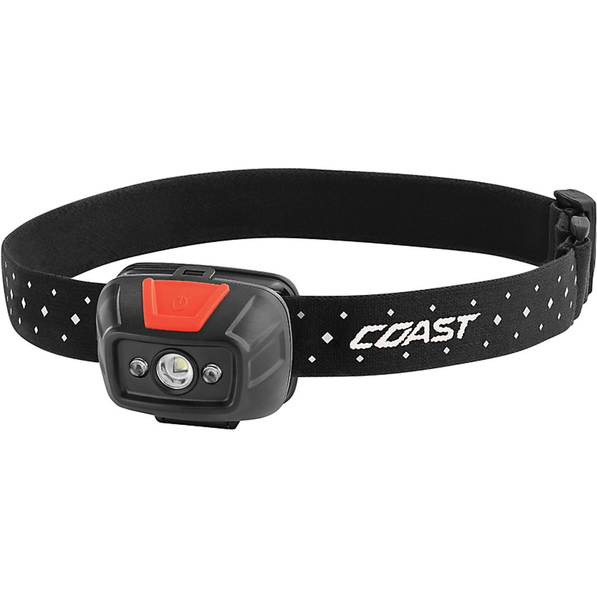 Coast pandelampe FL19 415 lumen,rødt & hvidt lys, Wide Beam,IP54, Inkl.3xAAA batt.