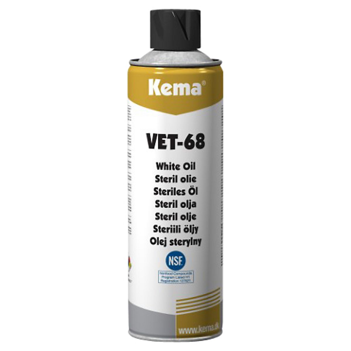 Kema steril olie VET-68 UN 1950 Arosoler, Brandfarlige 2.1. 500ml spray