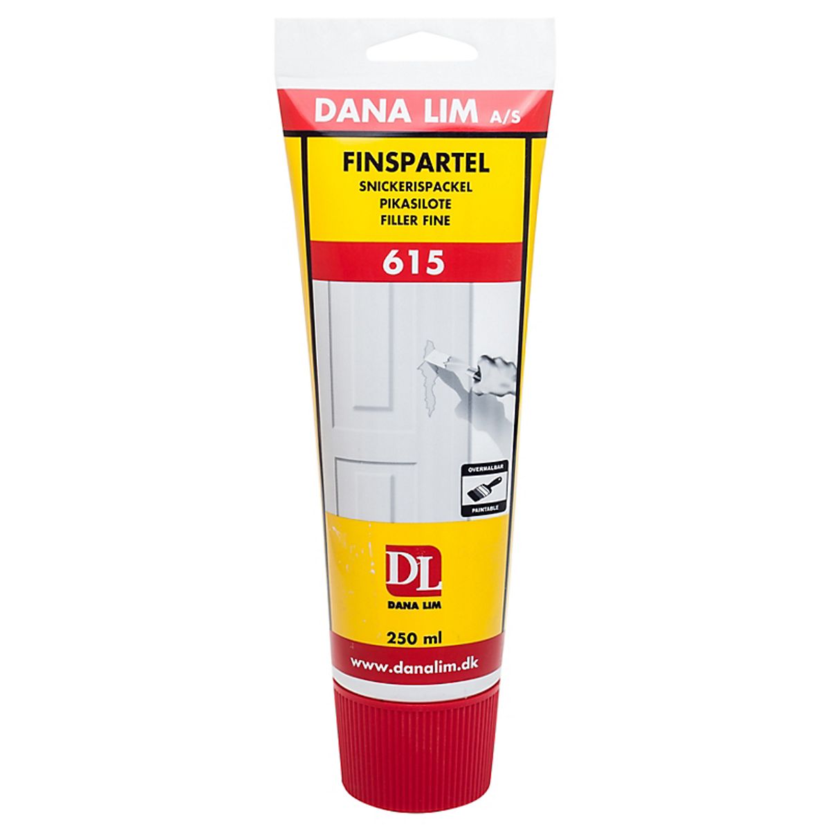 Dana Lim finspartel 615 250ml acrylbaseret finspartelmasse til indendørs brug