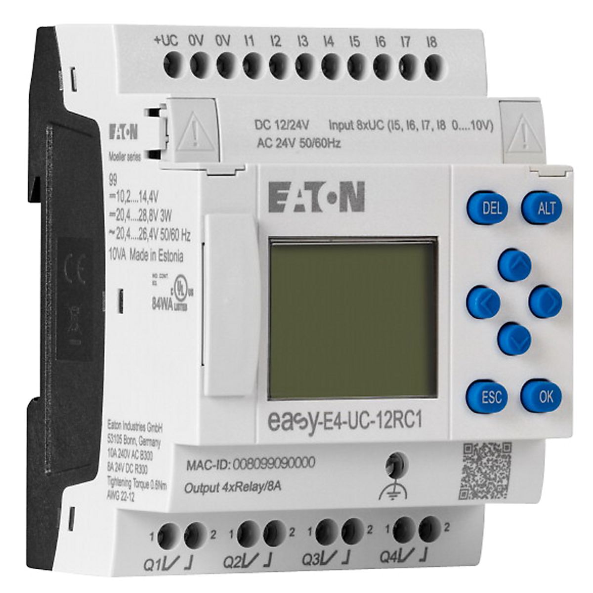 Eaton Kontrol relæ easy 4 easy-e4 Uc-12Rc1