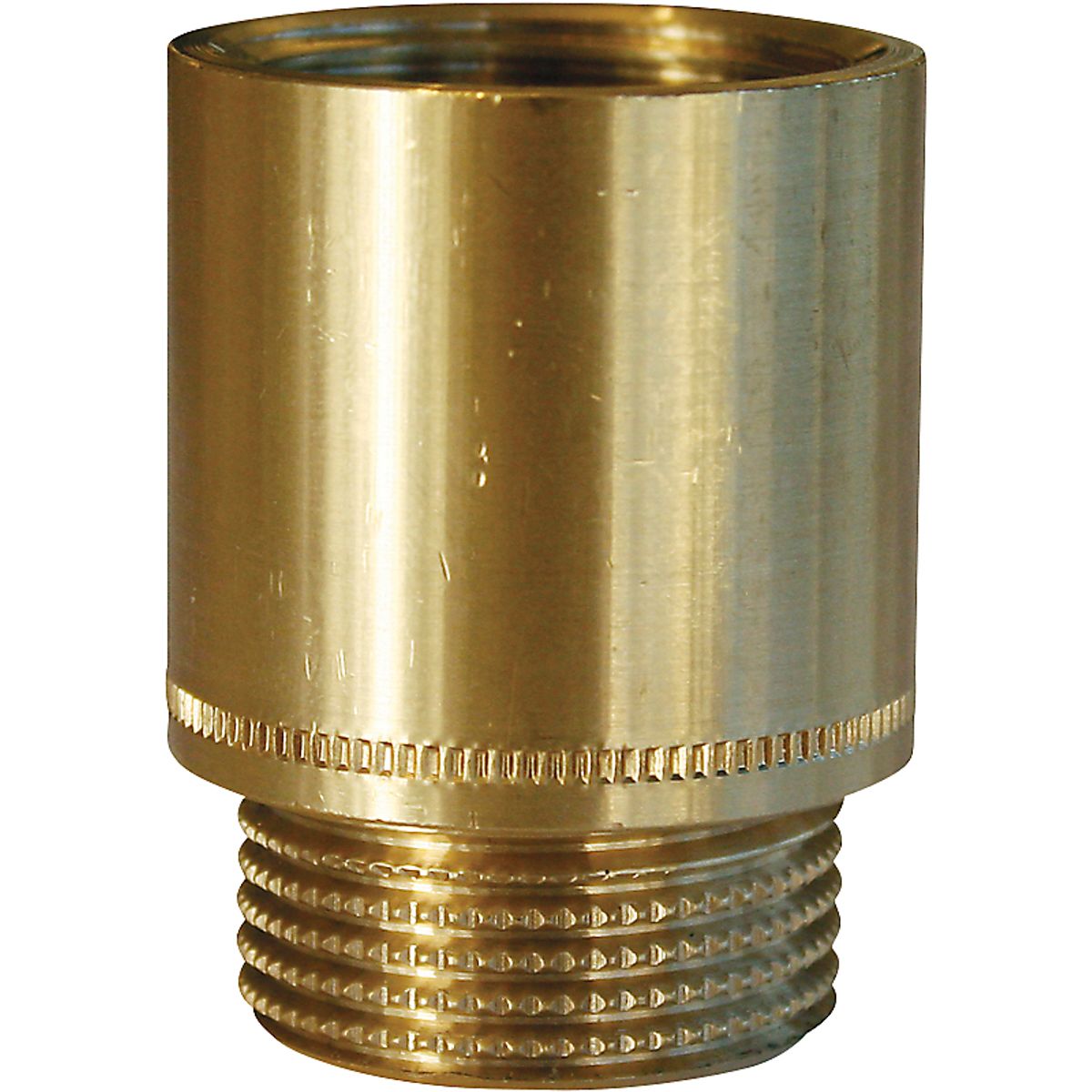 haneforlænger 1/2'' x 20 mm, muffe/nippel, rå messing