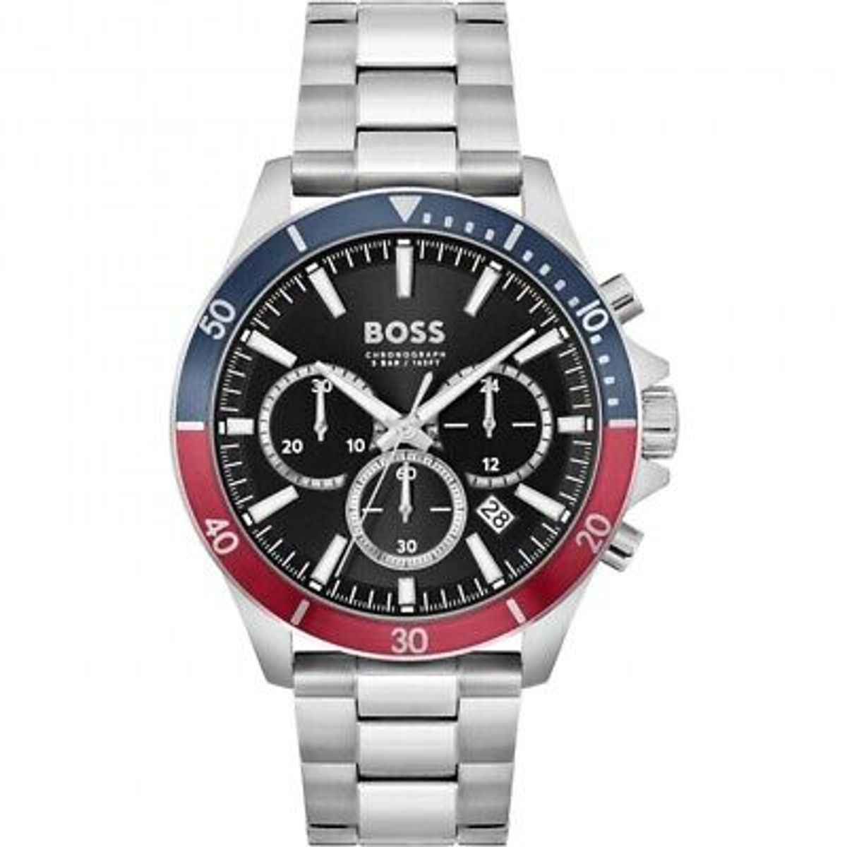 HUGO BOSS Chronograph Blue/Red Herreur HB1514108