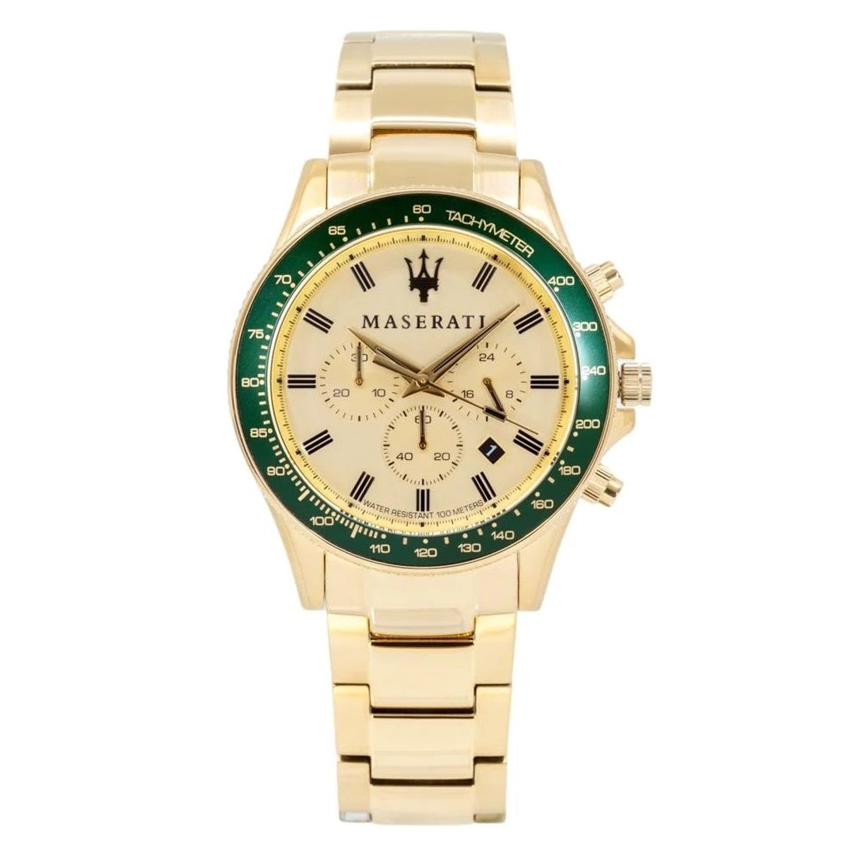 MASERATI Sfida Chronograph Green Gold Herreur R8873640005