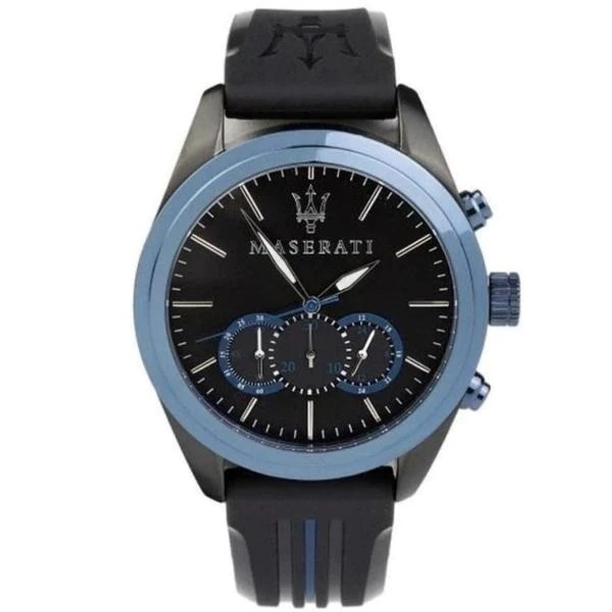 MASERATI Traguardo Chronograph Black Blue Herreur R8871612006