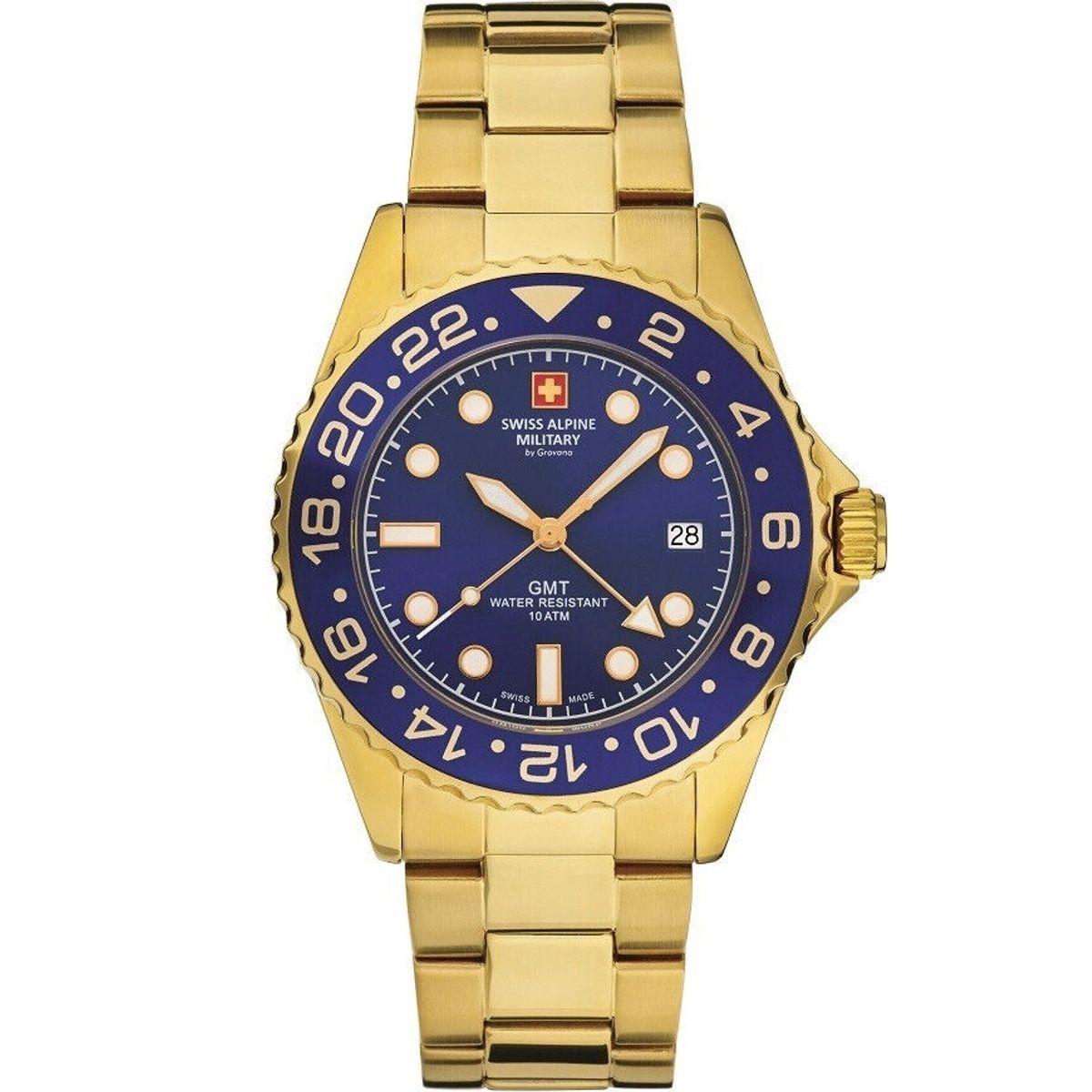 Swiss Alpine Military GMT Deep Blue Herreur