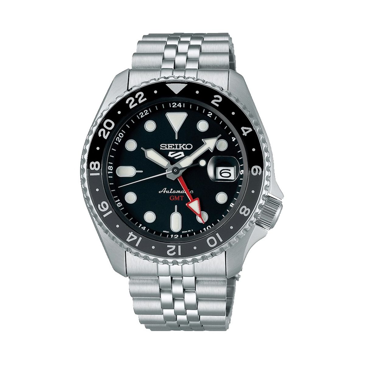 Seiko 5 Sports Automatic GMT Black Herreur