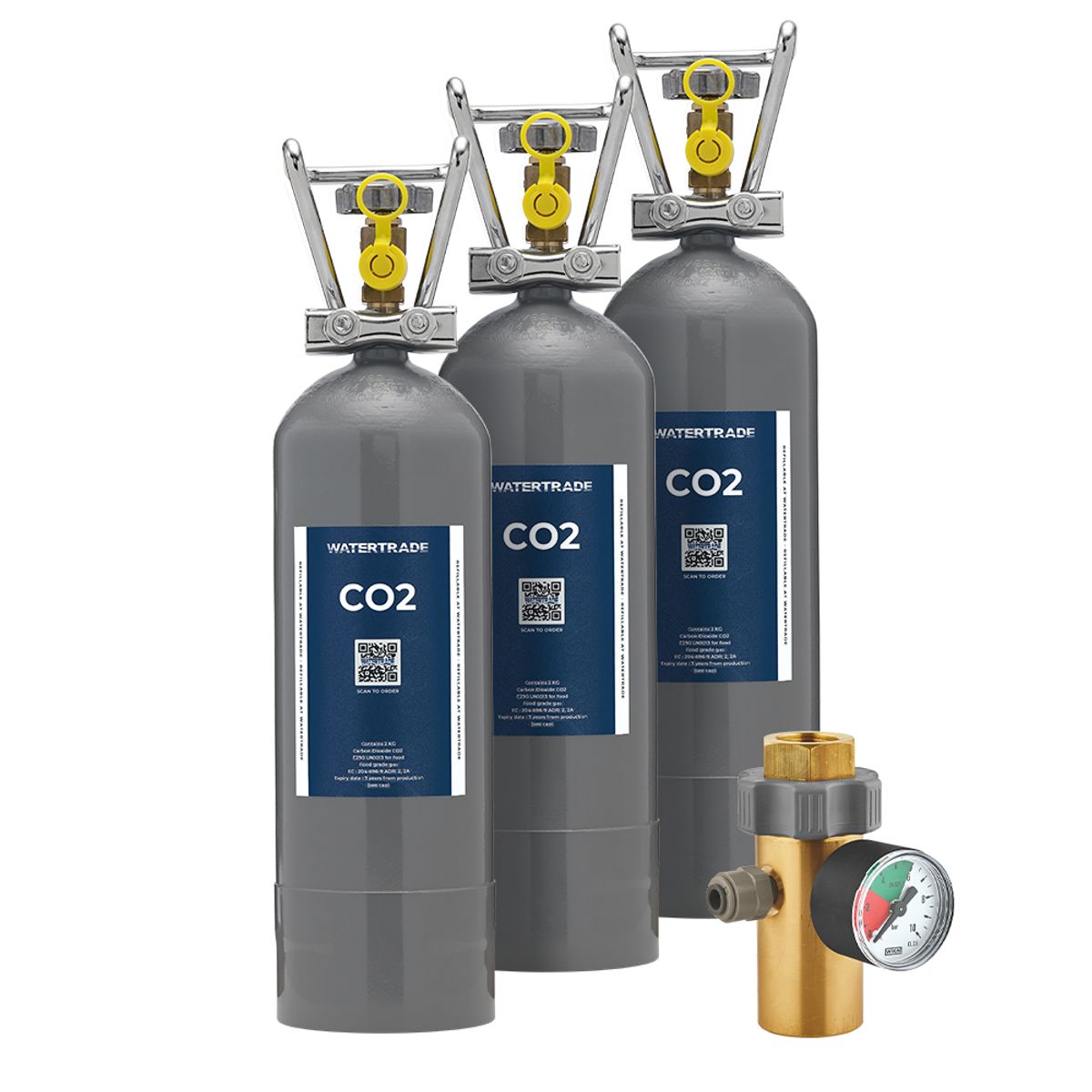 CO2 regulator til Quooker Cube inkl. 2 kg startsæt