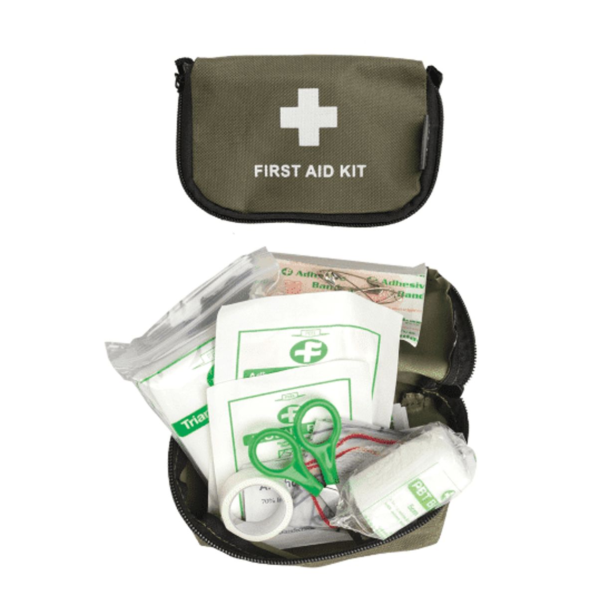 Førstehjælpstaske | OD FIRST AID KIT SMALL - Mil-Tec