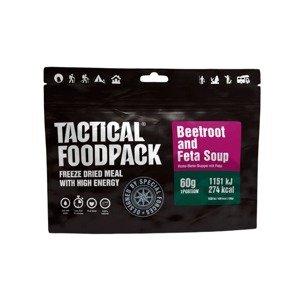 Frysetørret mad - Rødbedesuppe med feta - Tactical Foodpack®