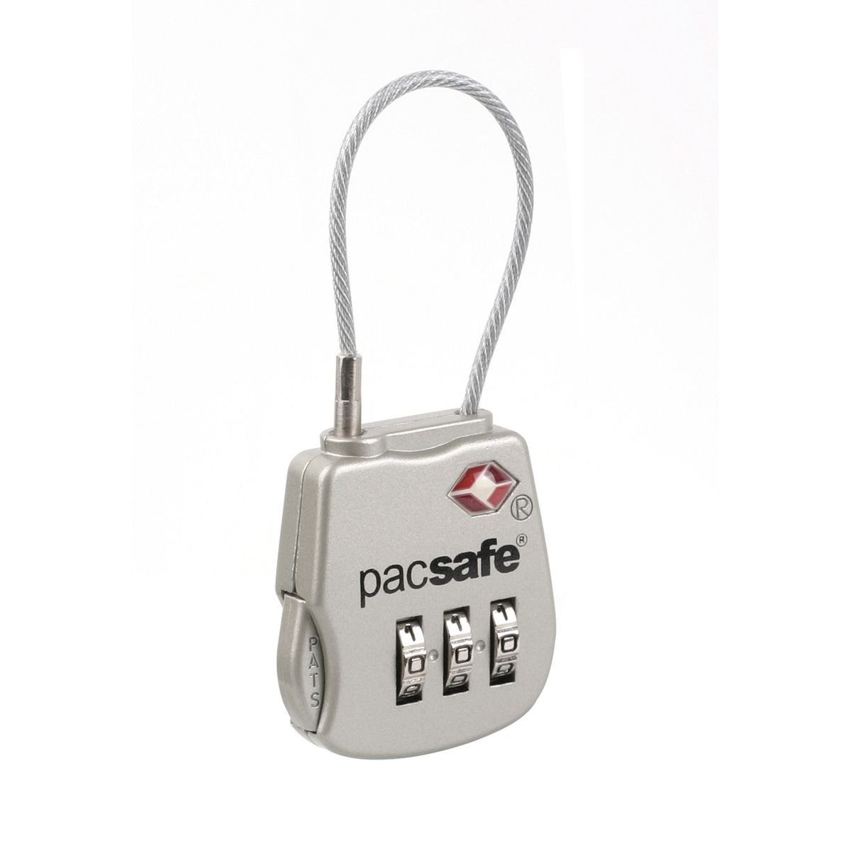 Pacsafe Prosafe 800 TSA kode wirelås SILVER