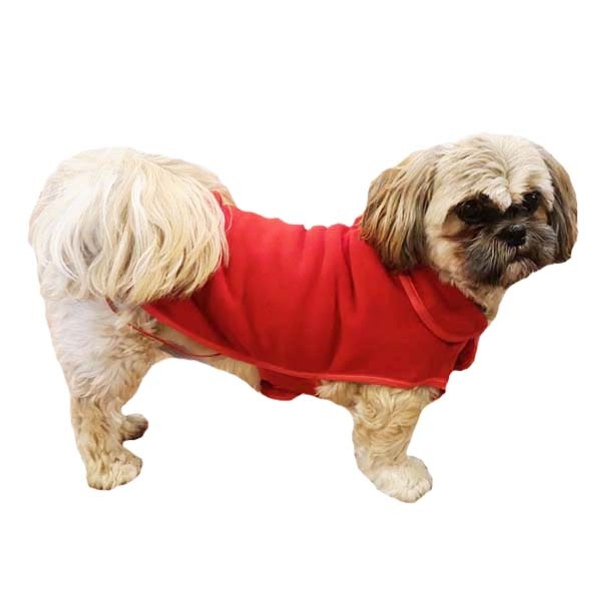 Polar fleece hundejakke Rød-Ryg 51 cm