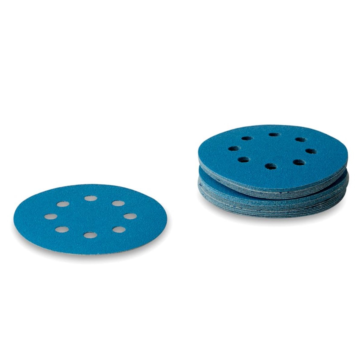 ø125mm Sliberondeller 25 stk. - Cool Blue Korn P150