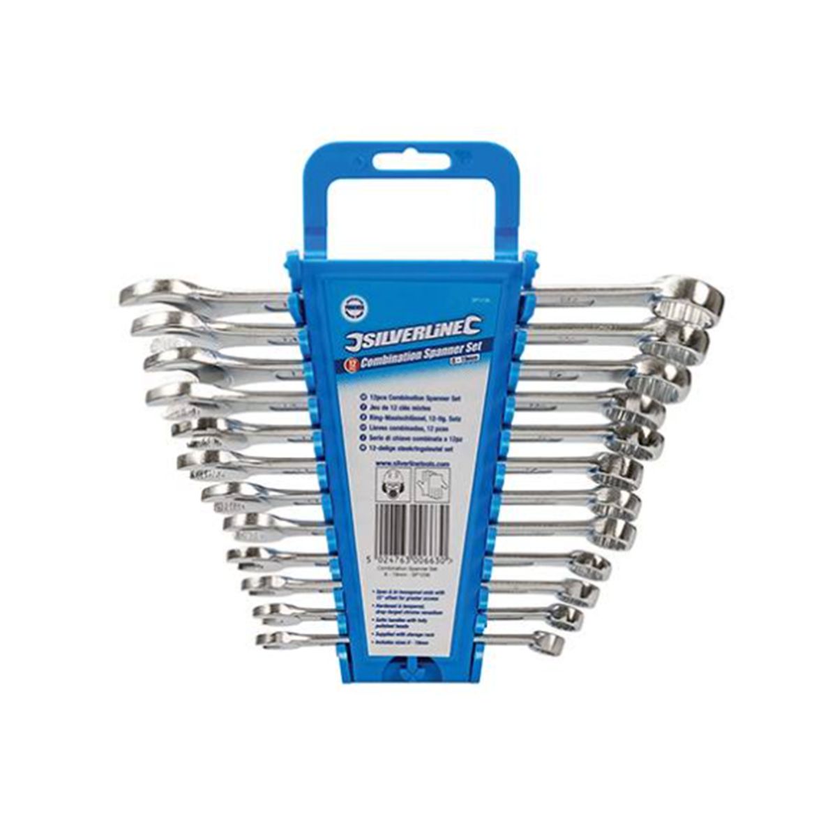 Silverline Combination Spanner set 12 pce 8-19mm