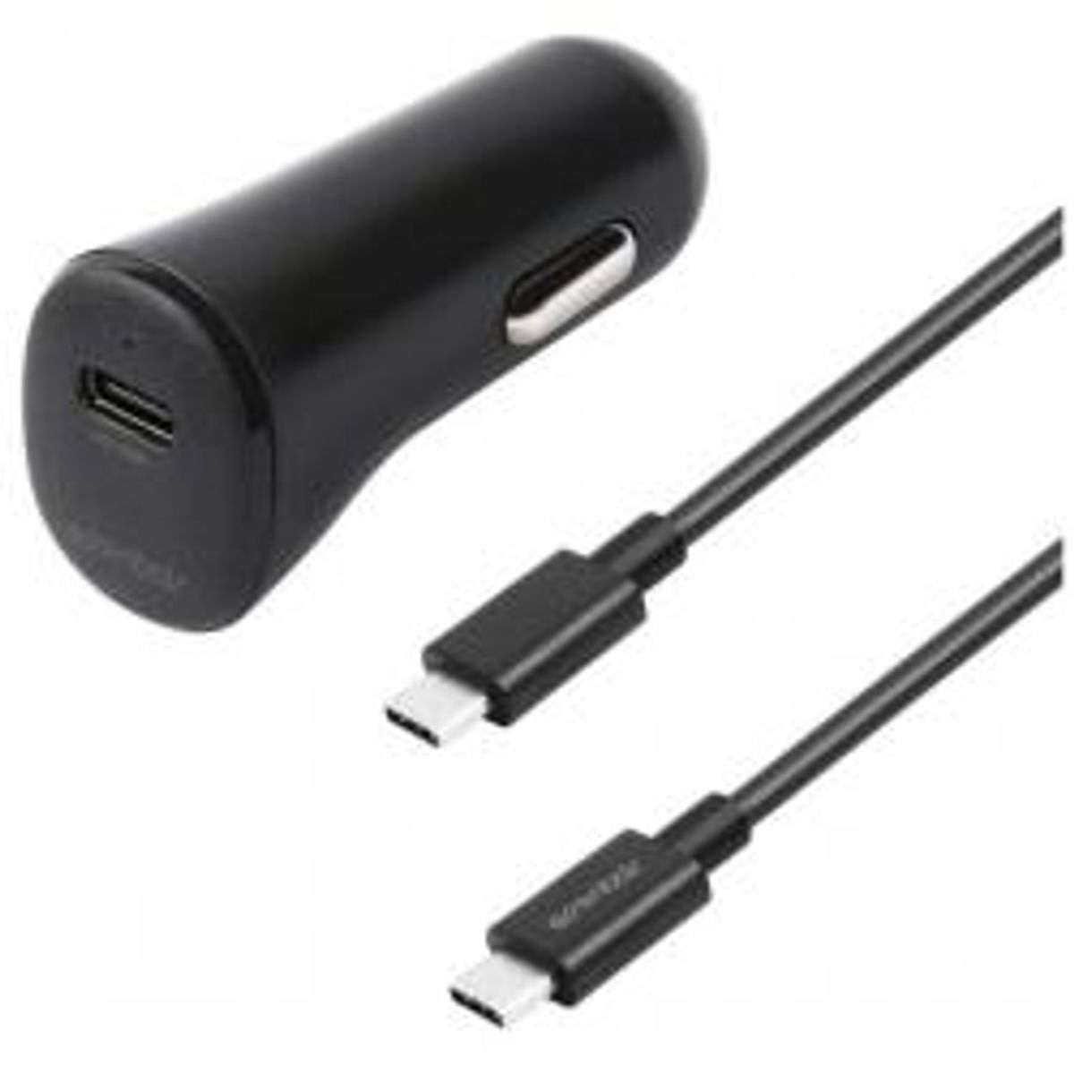 Essentials Car Charger Pd 20w, Usb-c-usb-c Cable, 1m, Black - Billader