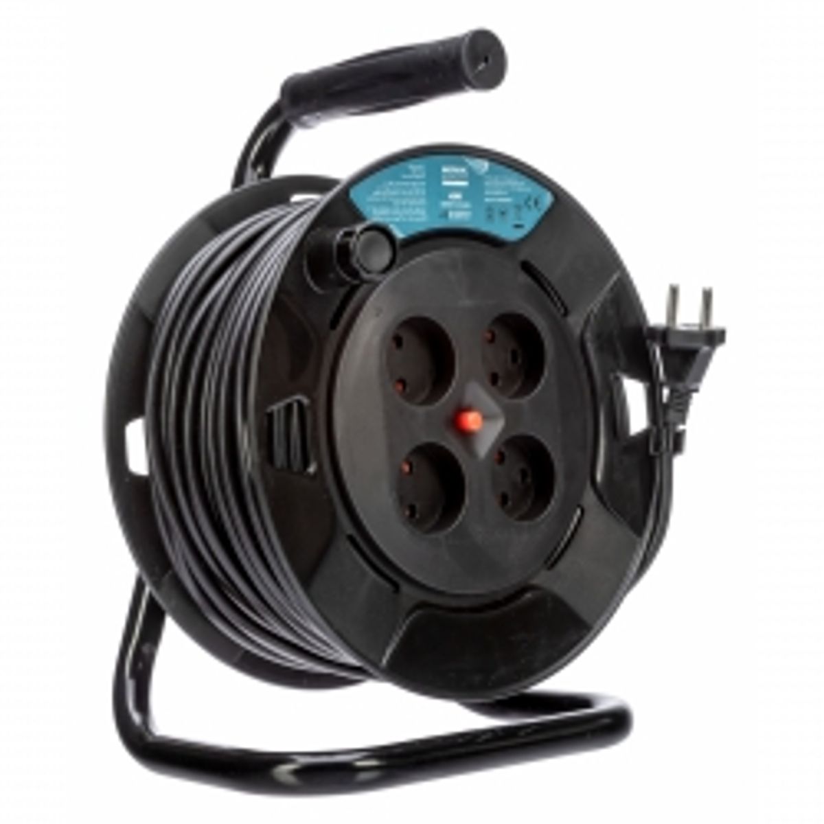 Nq Power Cable Reel Dk 4 X Socket, H05vv-f,2x1.0, 40m - Ledning