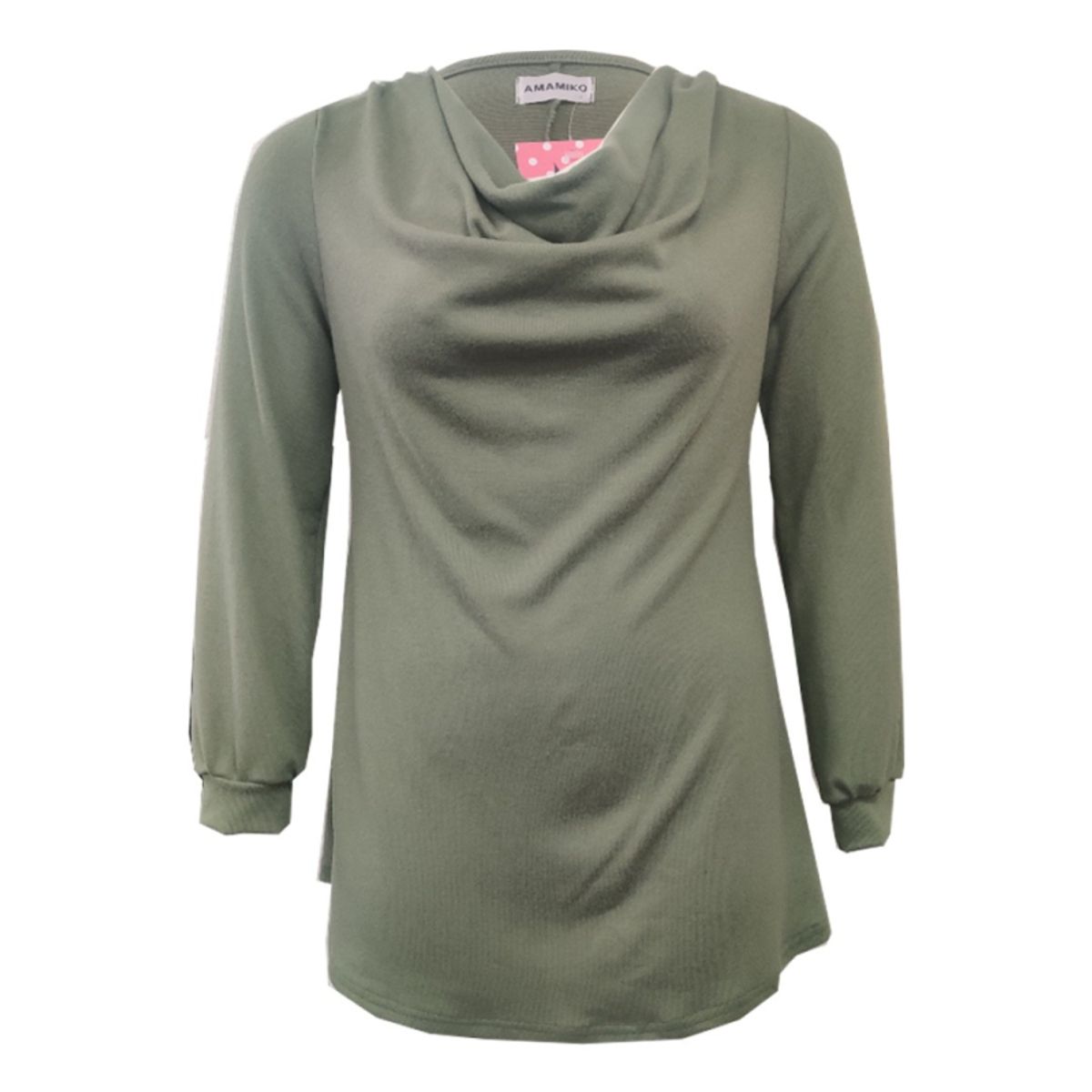 Plus size bluse - Natsu Soft Moss