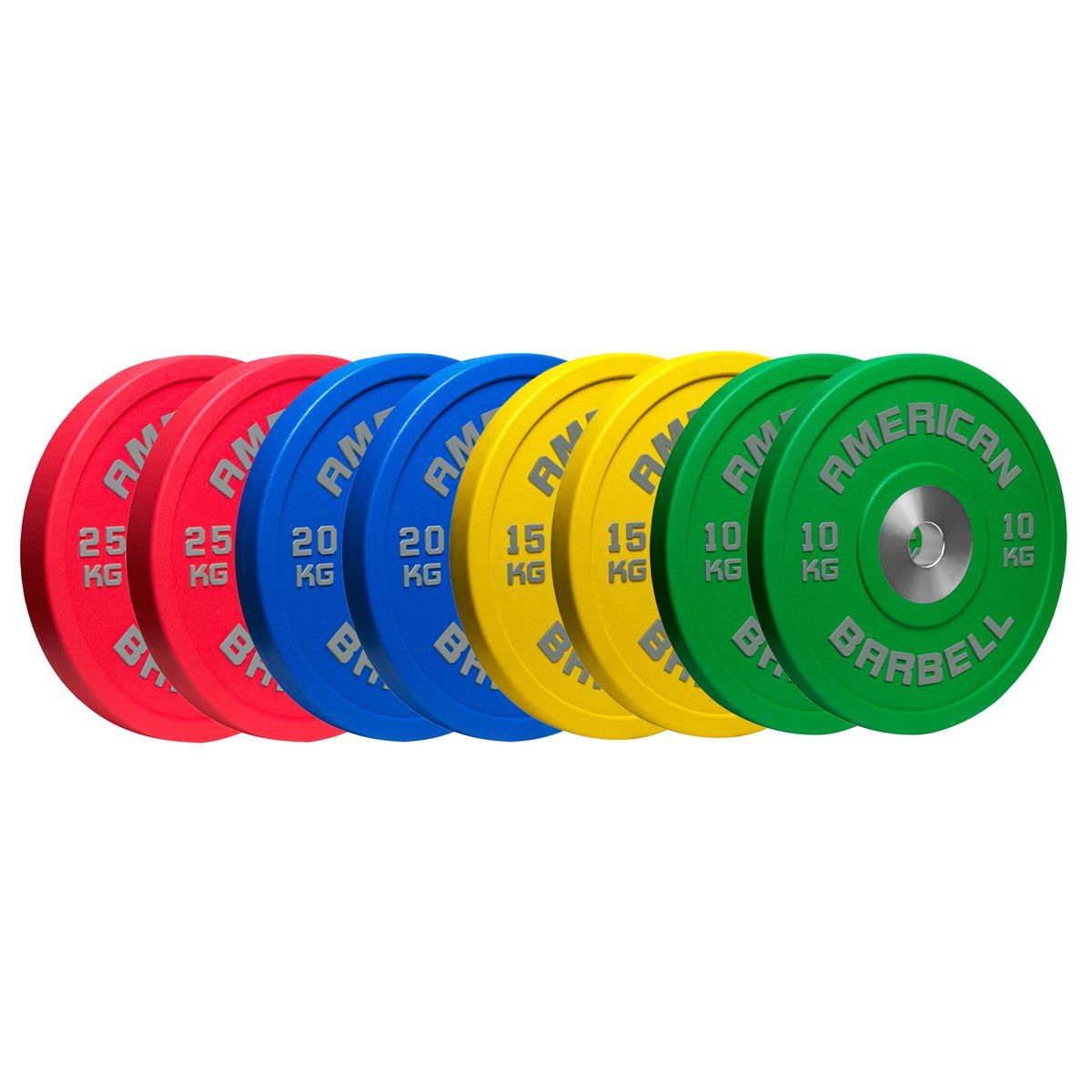 American Barbell 140 kg Color Urethane Pro Series Bumper Plate pakke