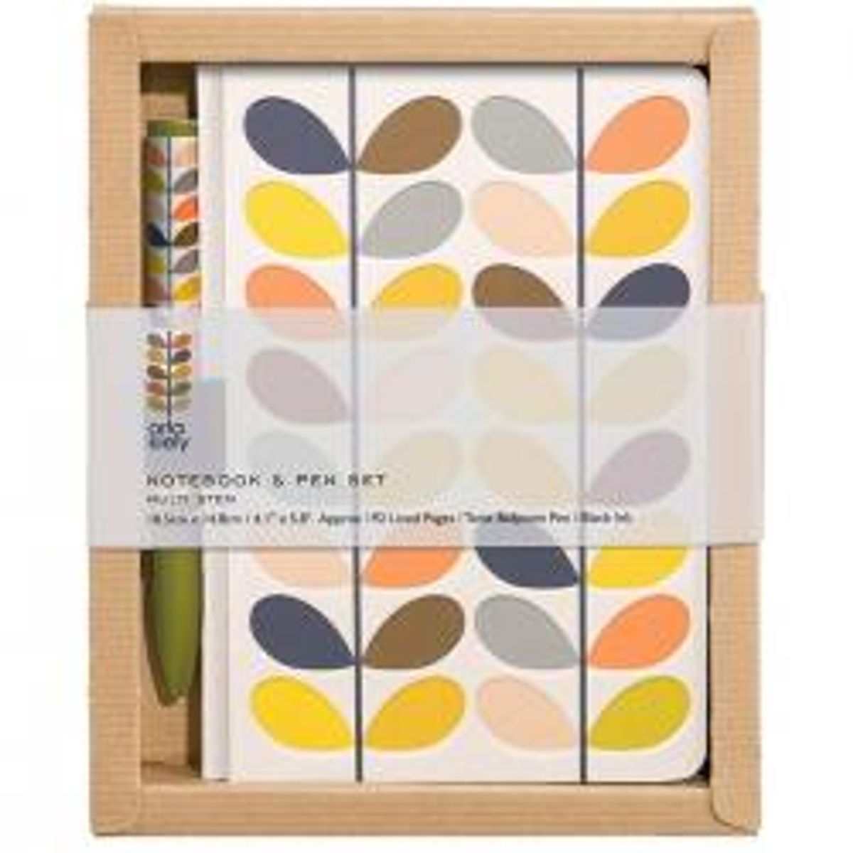 Orla Kiely - Notebook & Pen Set Multi Stem