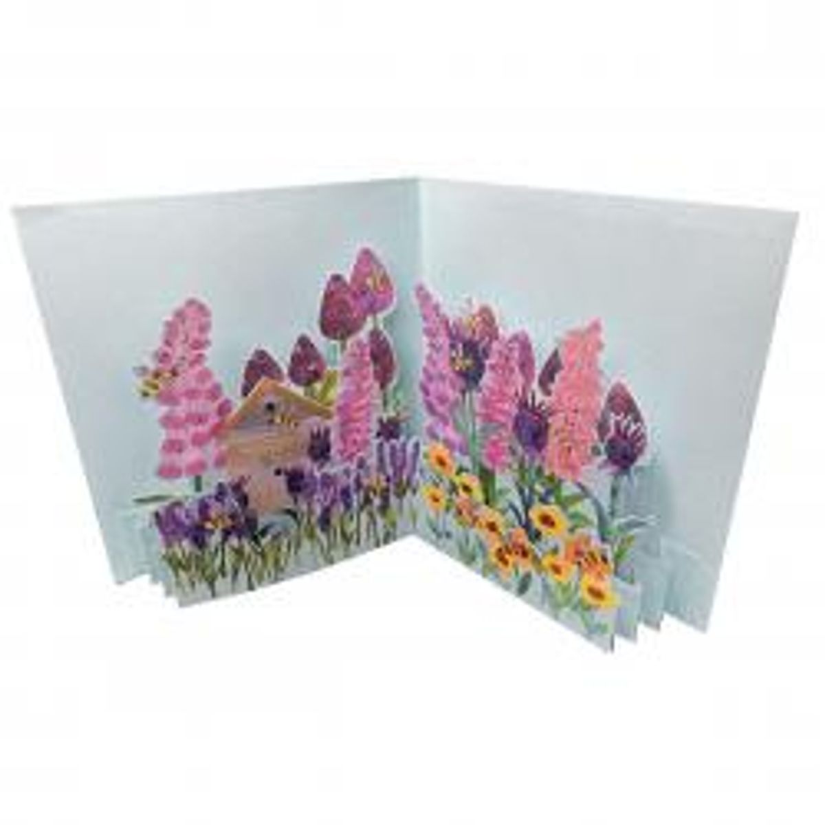 2totango Pop Up Card Garden Bees - Postkort