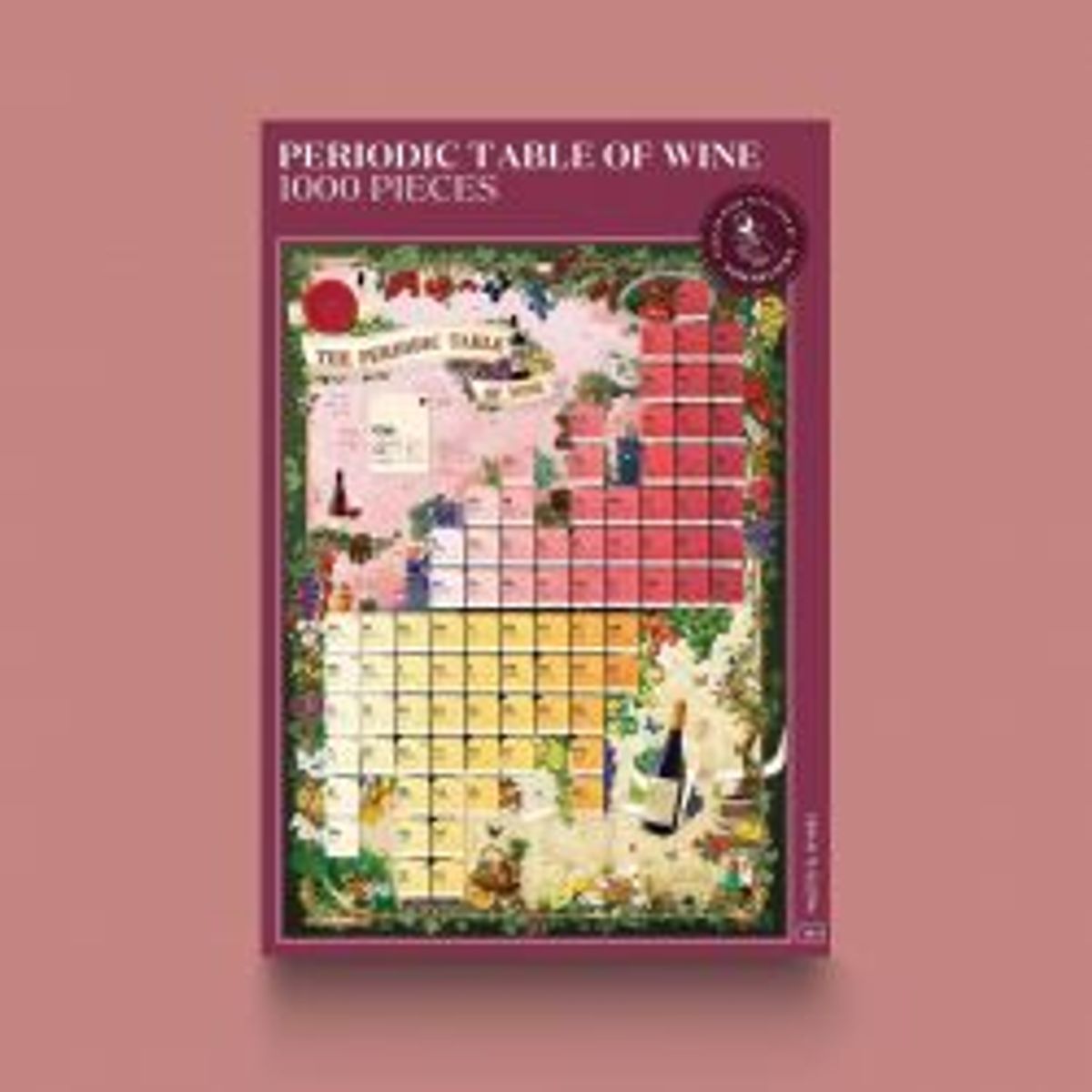 Water & Wines Wine Puzzle - Periodic Table Of Wine - Puslespil