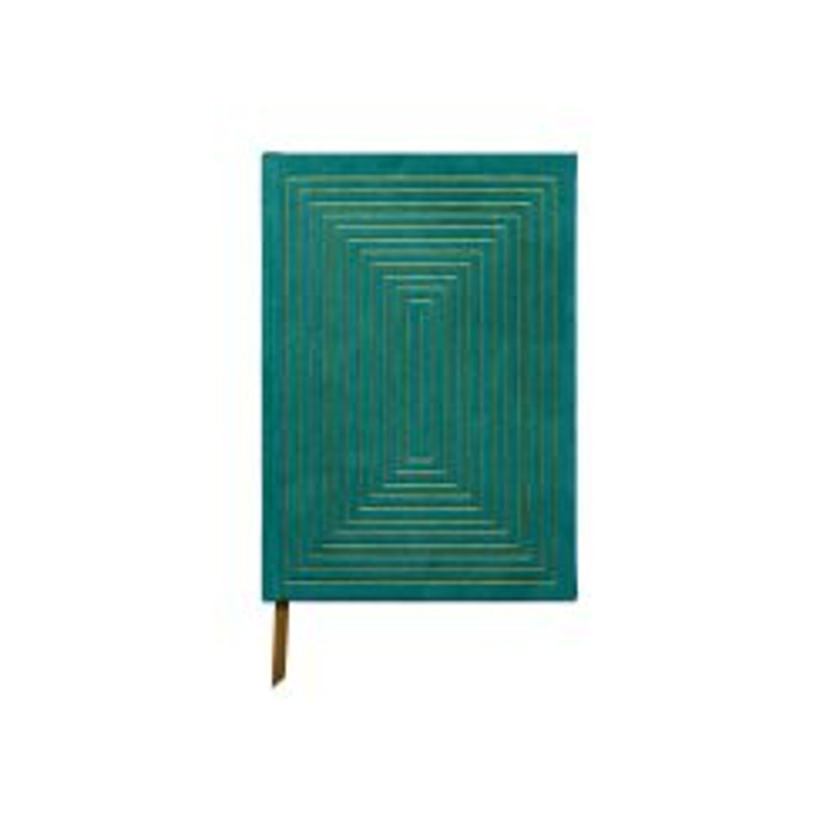 Designworks Ink Hard Cover Green Suede Journal - Notesbog