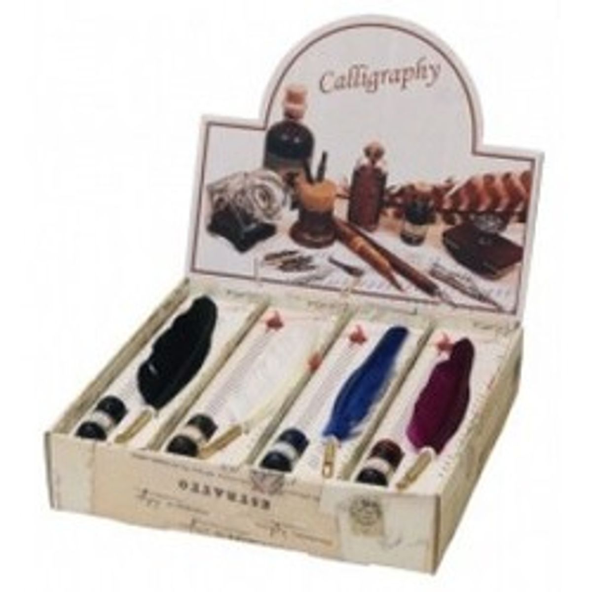 Rubinato Display With 8 Calligraphy Set - Skriveredskaber