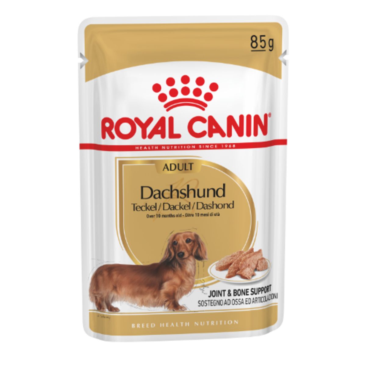 Royal Canin vådfoder Dachshund / Gravhund Adult - over 10 måneder. 12x85g.